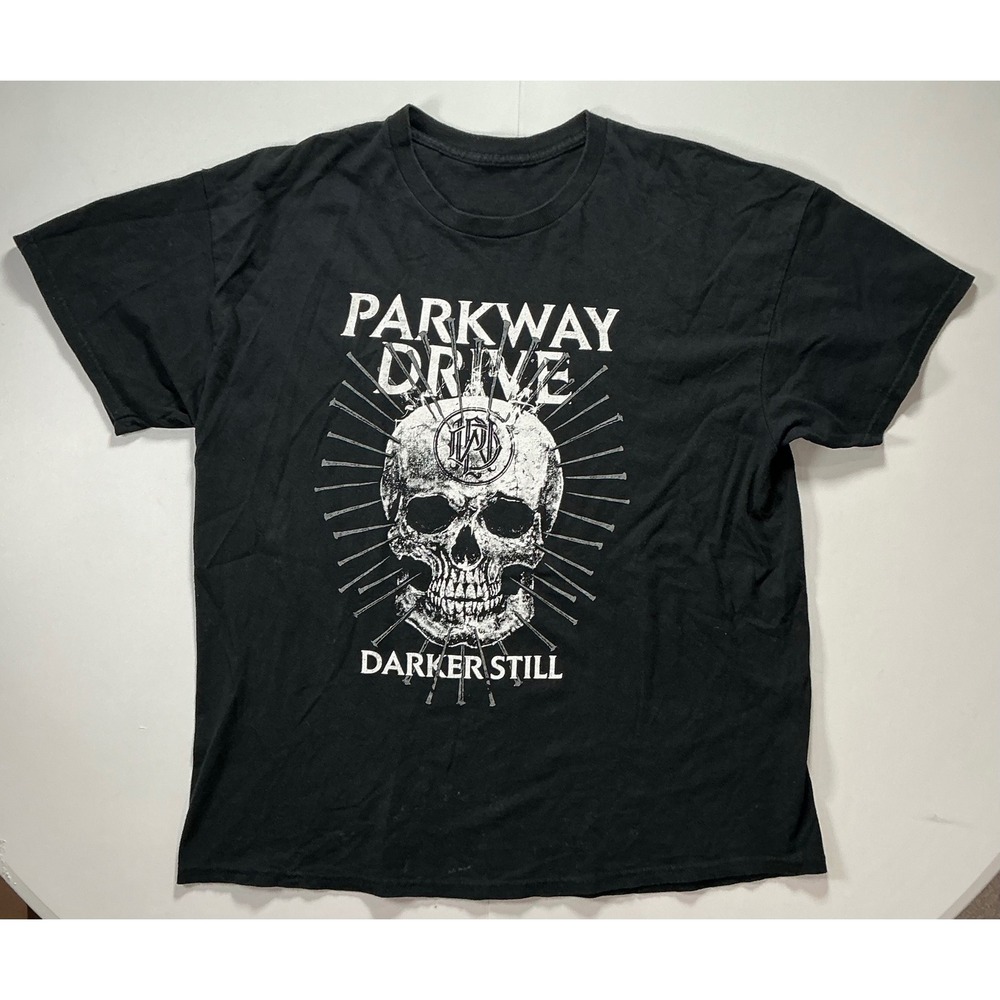 Parkway Drive Darker Still Metal Band XL Black Skull Graphic Metalcore Shirt